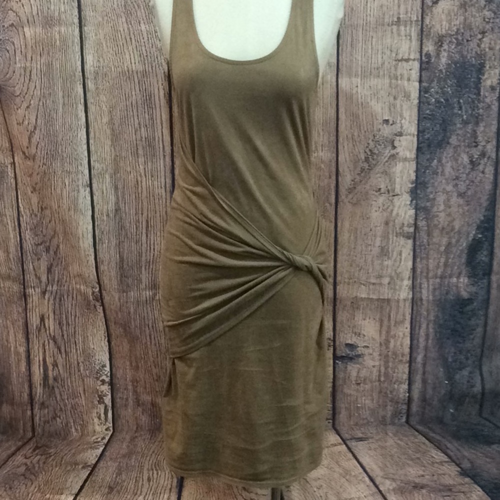 Brown tie dress